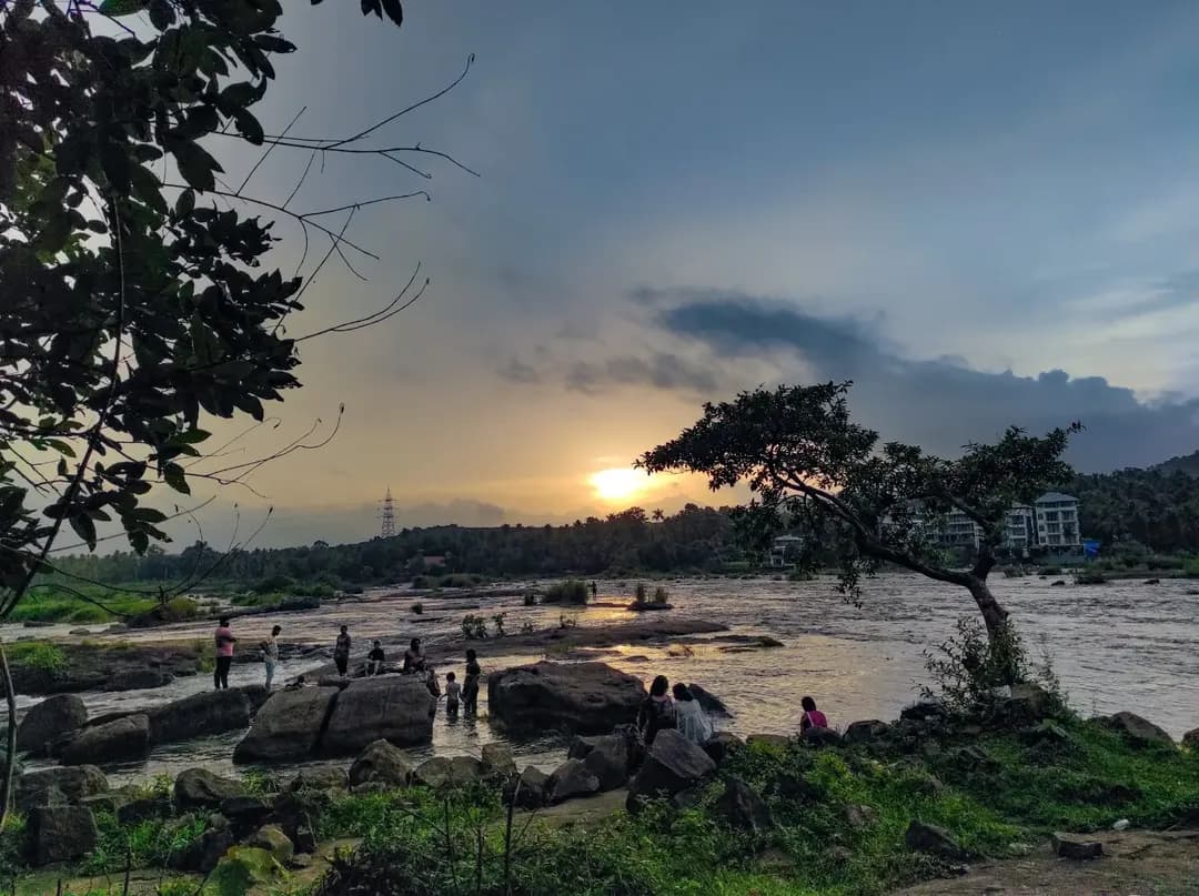 River landscape near Athirappilly